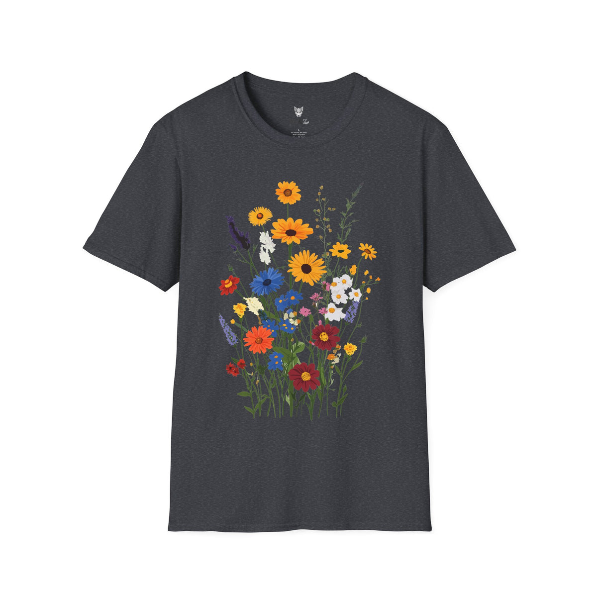 Bohemian wildflower unisex t-shirt by Me&Z, boho bridal party tee