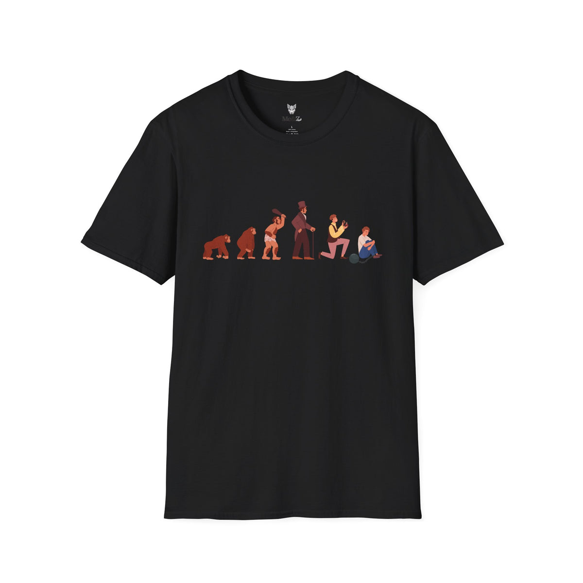 Evolution of a Groom colour art unisex t-shirt by Me&Z