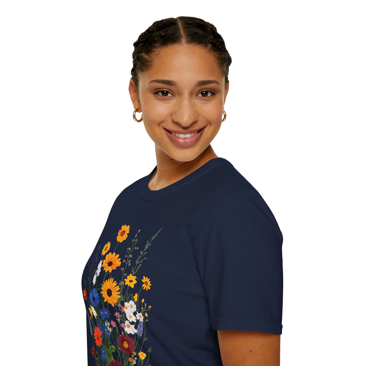Bohemian wildflower unisex t-shirt by Me&Z, boho bridal party tee