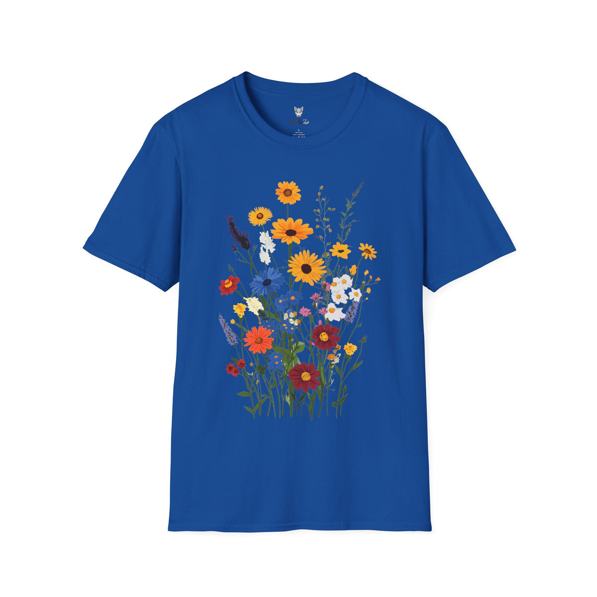 Bohemian wildflower unisex t-shirt by Me&Z, boho bridal party tee