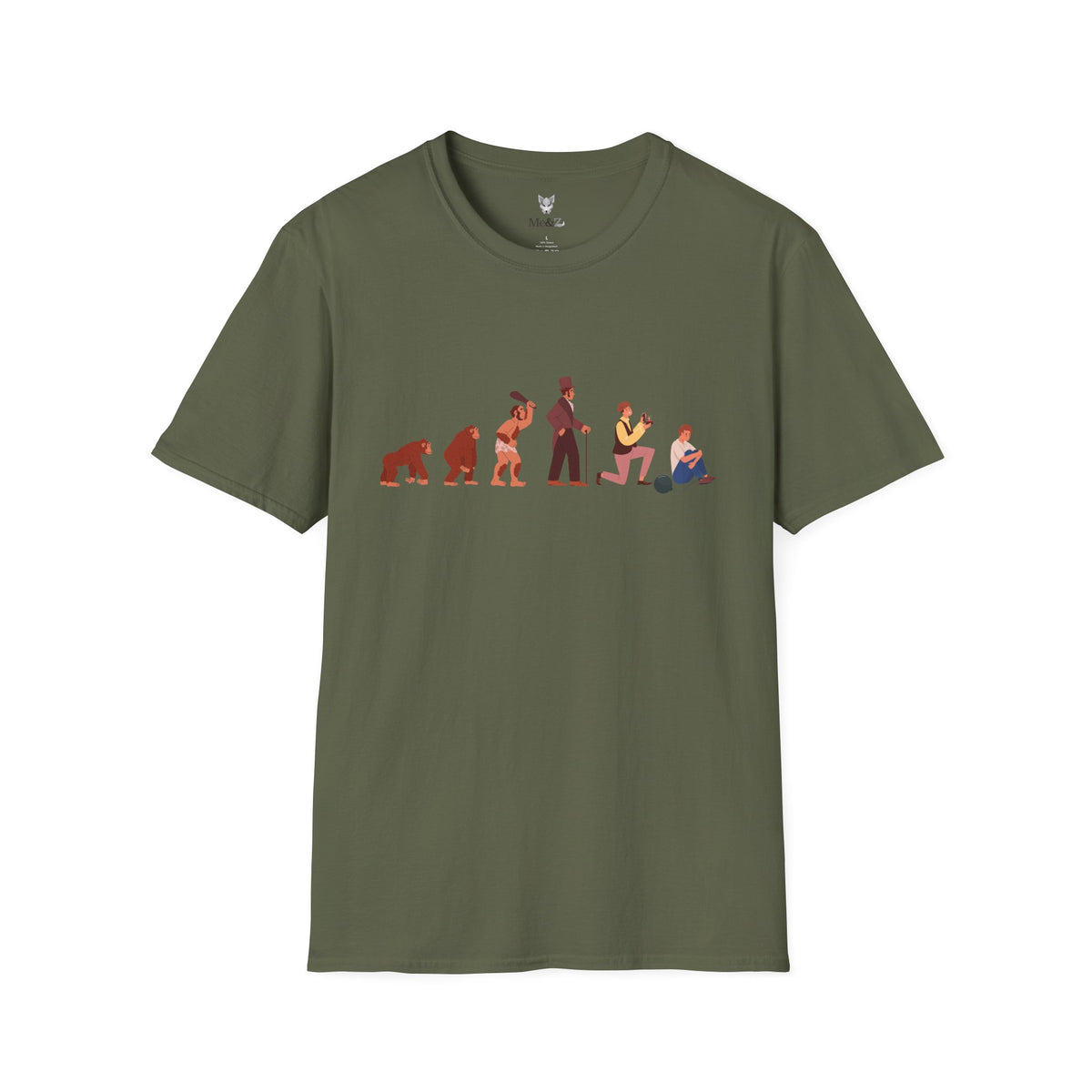 Evolution of a Groom colour art unisex t-shirt by Me&Z