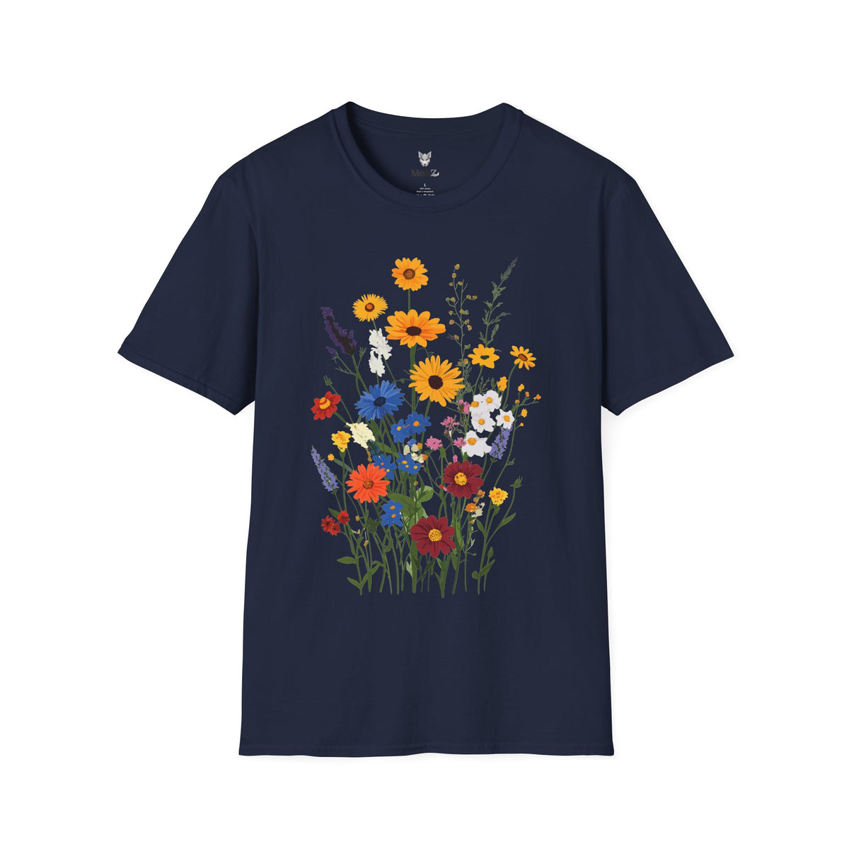 Bohemian wildflower unisex t-shirt by Me&Z, boho bridal party tee