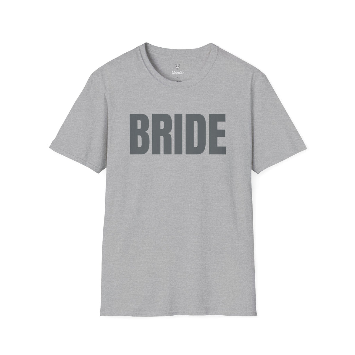 Bride unisex t-shirt by Me&Z for bachelorette parties and bridal showers