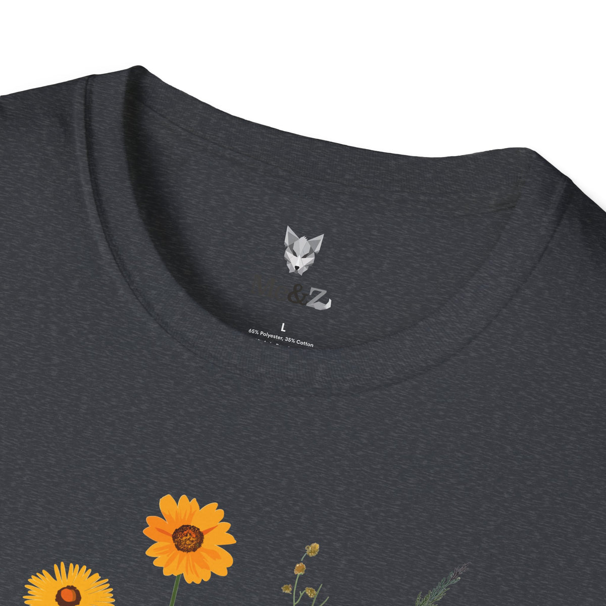 Bohemian wildflower unisex t-shirt by Me&Z, boho bridal party tee